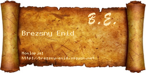 Brezsny Enid névjegykártya